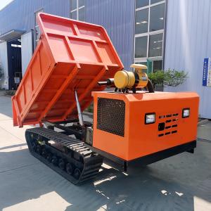 China Hydraulic Truck Dumper 4 Tons Crawler Carrier Mini Dumper Loading wholesale
