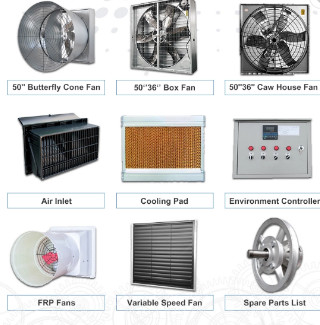 Wall Mount Air Circulation Poultry Ventilation System