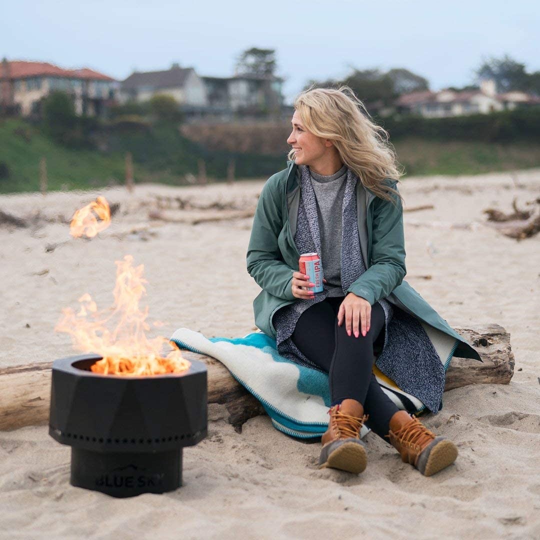 Outdoor Living PFP1513 Smoke Free Fire Pits Portable Pellet Black