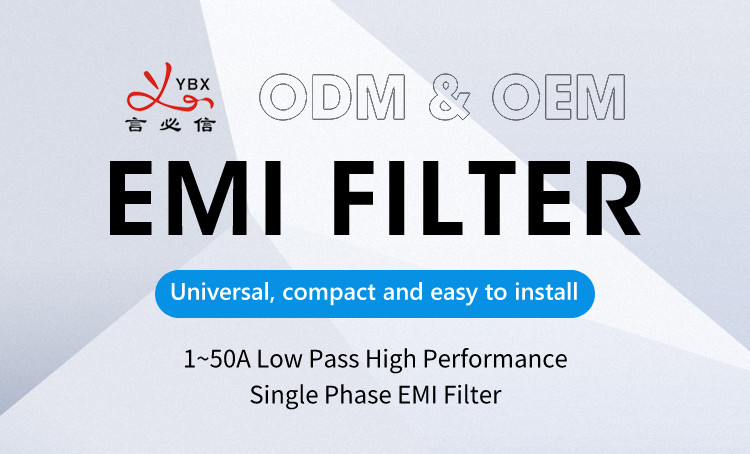 Low Pass Single Phase Emi Filter Rated Current 1a To 50a For Electronic Devices