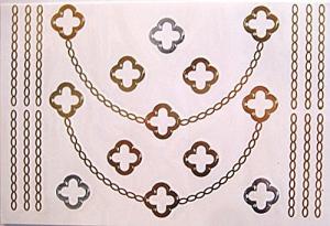 China Jewelry temporary tattoo, decorative arrow metallic foil tattoo wholesale