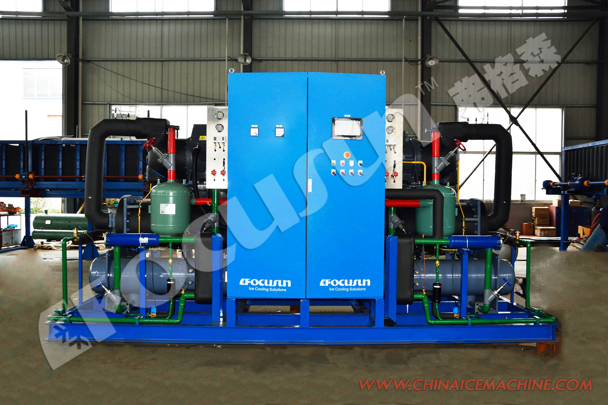 Heavy Duty Water Chiller for Industrial Concrete Cooling System 1000 KG Capacity