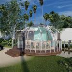 Stars View Bubble Tent Hotel Detachable Outdoor Transparent Dome Tent