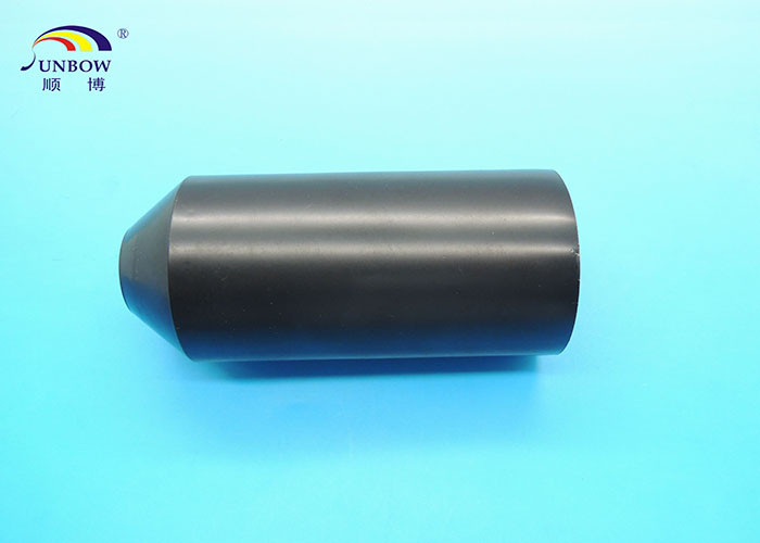 Wire Cables Accessories Waterproof Polyolefin Heat Shrink End Caps , Tube Protection Caps
