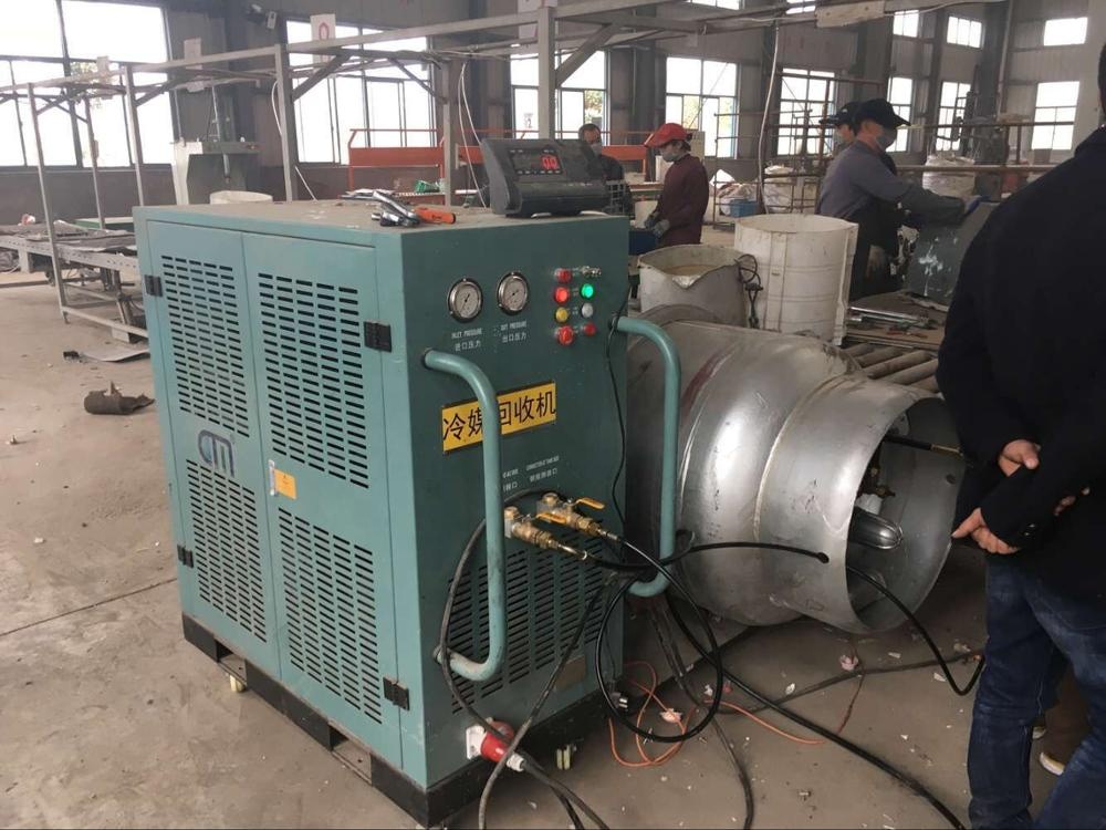 5HP Refrigerant ISO Tank Gas Recovery Unit Ac Charging Equipment R134a R22 Recovery Charging Machine