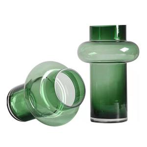 China Green Transparent Decorative Crystal Flower Pots wholesale