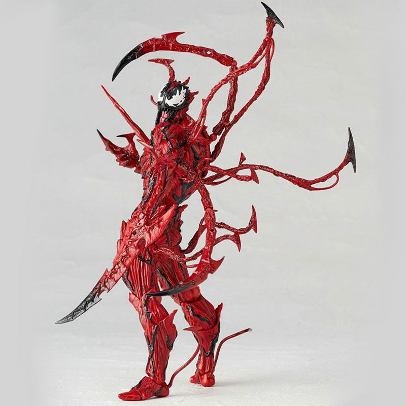 6 Inches Venom Joint Movable Figurine Model for Red Venom Slaughtering Spider Man