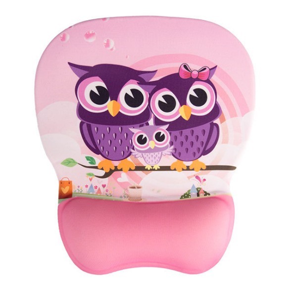 Cartoon Memory Foam Mouse Pad Wrist Rest Support Ergonomic Design