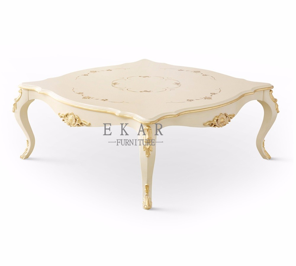 Spanish royal family Living Room High Quality French Carved Coffee center Table
