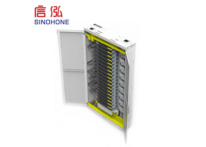 Fully Closed Fiber Distribution Cabinet , Fiber Optic Distribution Unit High Density