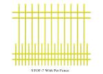 4 rails narrow spacing stright top crimped top crimped 1800mm x 2400mm anti wild