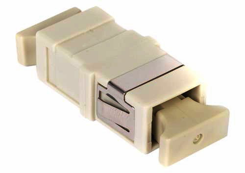 Beige Flange Sc-Sc Upc Fiber Optic Adapter For FTTX