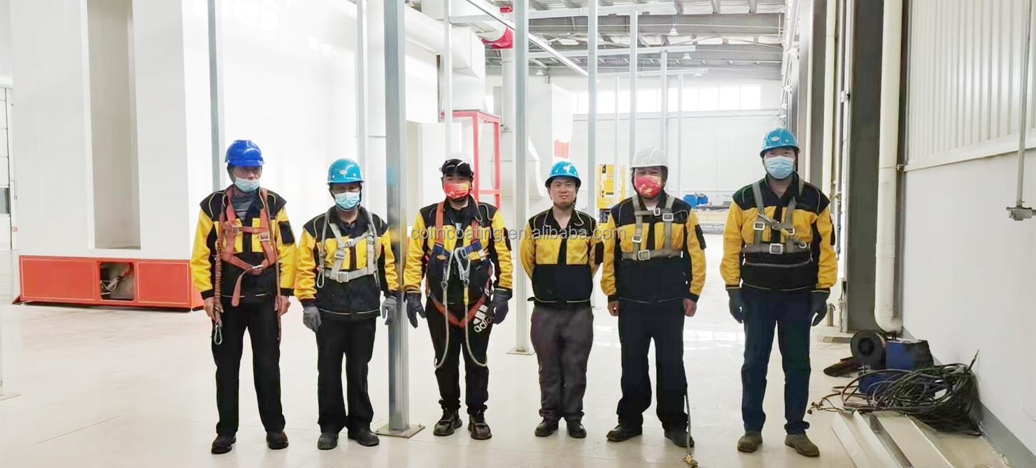Vertical Type PP Spray Metal Powder Coating Line For Pipe