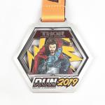 Marvel Co Branded Spinning Half Marathon Medals unique designs For Awards
