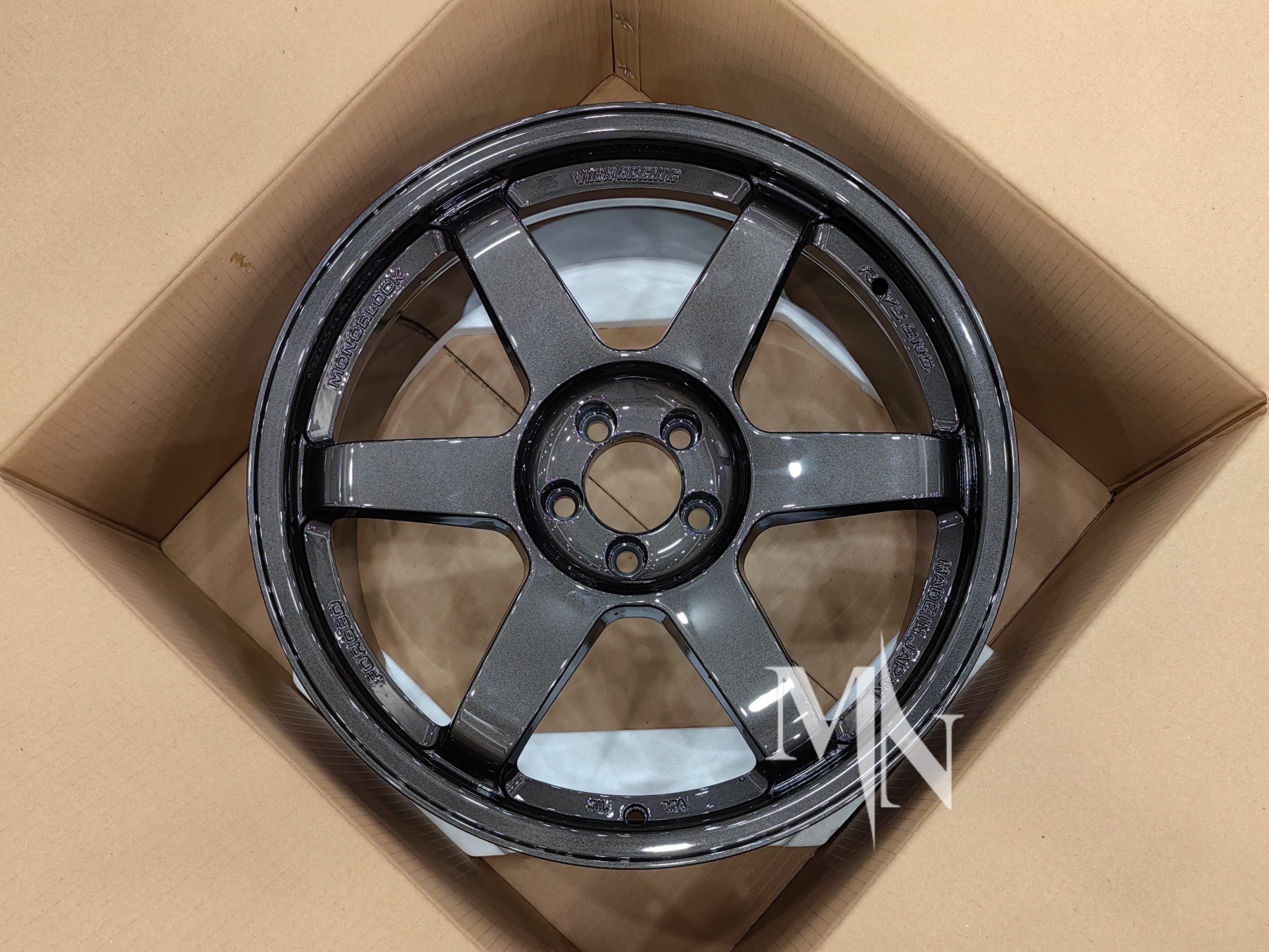 Volk Racing TE37 SL Wheels Black Edition III 4x100 5x120 18 19 20 Inch Custom Double Black Rims