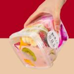 280ml 500ml 1000ml PP Airtight Biscuit And Cookie Jars Plastic Party Bucket