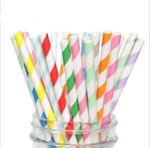 China FDA Approved Baby Shower Paper Straws Recyclable Odor Free Earth Friendly wholesale