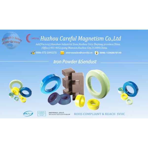 Blue Epoxy Coated MnZn Ring Core Ferrite Toroidal Cores