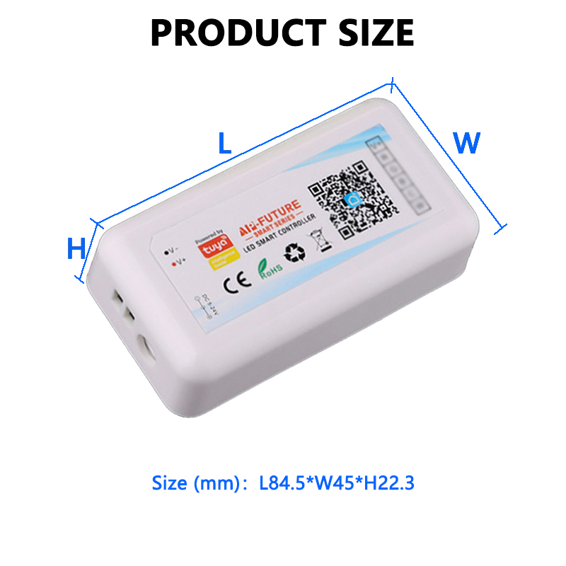 RGBW LED Smart Controller DC Wifi Tuya APP Voice Control Timing Music Mode