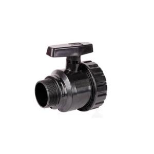 China Manufacture Black PVC Ball Valves 50 mm Female Male Moulding Service 1.0MPA Pressure wholesale