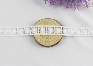 China Water Soluble Lucky Clover Floral Lace Ribbon For Decoration Chemical Milk Fiber Material wholesale