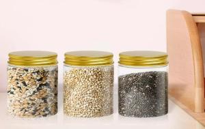 China White Black Amber Wide Mouth Plastic Jar With Aluminum Lid 60ml 100ml 200ml wholesale