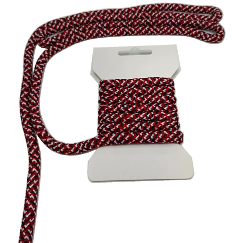 9mm Solid Braid Polyester Rope Red Polyester Rope High Tenacity