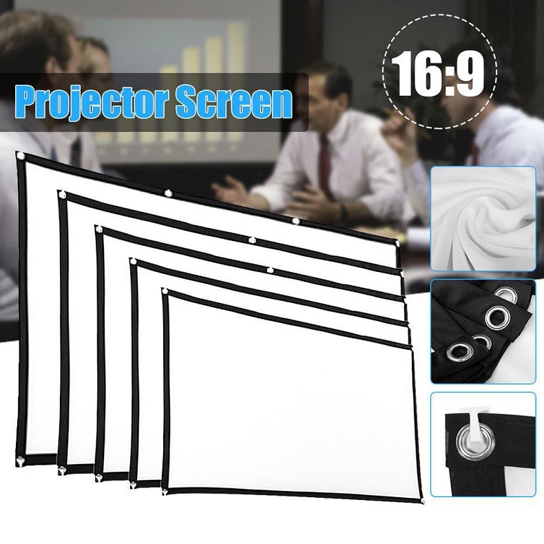 60 Inch Portable Foldable Soft Screen Spandex Customizable Projector Screen For Educational Business Anti-Wrinkle