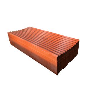 China Orange Z40 Metal Corrugated Roofing Sheets 6m Corrugated Roofing wholesale