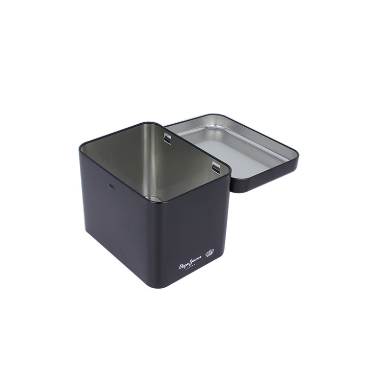 Custom Watch Gift Box Printed Metal Tin Boxes with Hinged Lids Wholesale Tin Cans