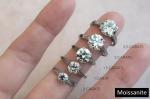Round Brilliant Cut Blue Loose Moissanite Gemstones VVS2 VS1 Clarity