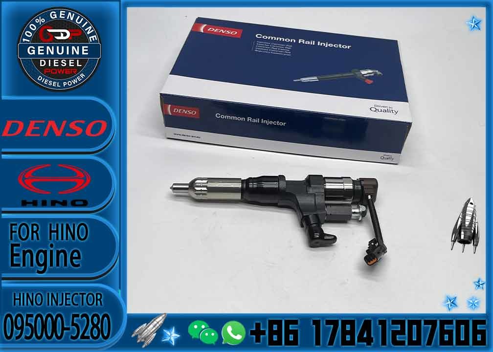 New Diesel Common Rail Densos Injector 095000-5280 095000-5281 For HINO Truck Engine J08E 23910-1360