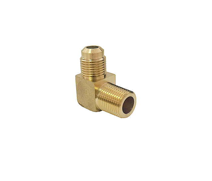 Lead Free Brass 90 Degree Elbow Male 1/4'' Flare Pipe Fittings