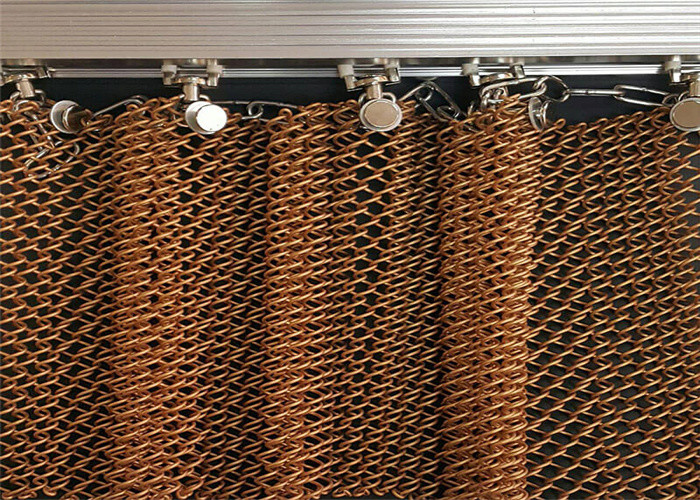Flexible 316 Stainless Steel Decorative Wire Mesh Architectural For Stair Railing