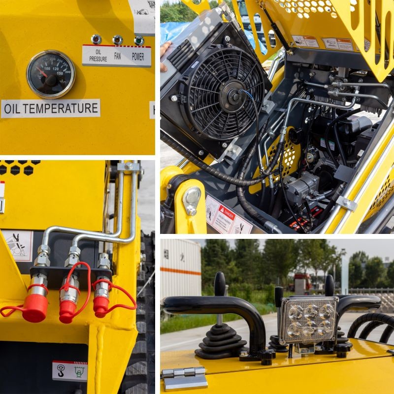 13.5hp Mini Skid Steer Loader 3000rpm Rated Speed 0.06m3 Bucket Capacity
