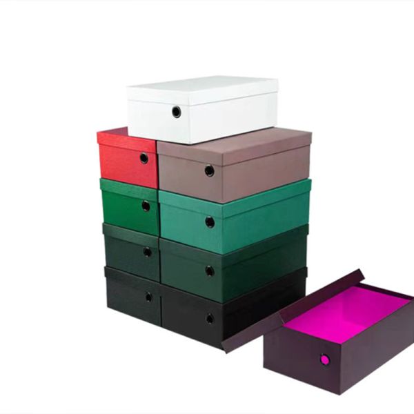 10x8x4 Paperboard Colored Mailer Boxes Storage With Rigid Lid Base Custom Printed
