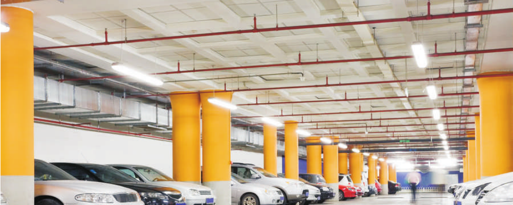 Industrial LED Tri Proof Light Tube Linear Hanging Light For Underground Parking Lot