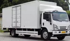 China Transportation Logistics 22 Ft Box Truck Van Double Axle 3Passengers wholesale