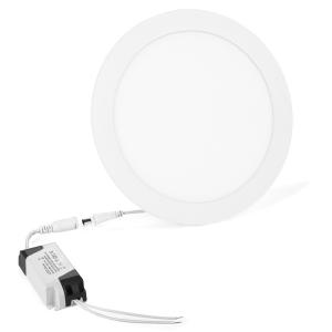 China Aluminum Recessed Flat Panel Led Lights 18w Round 3000-6000K CCT wholesale