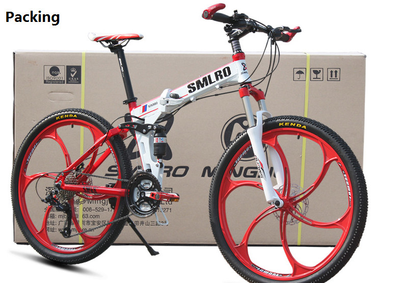 Disc Brake 26 Inch Dual Suspension Folding Mountain Bike