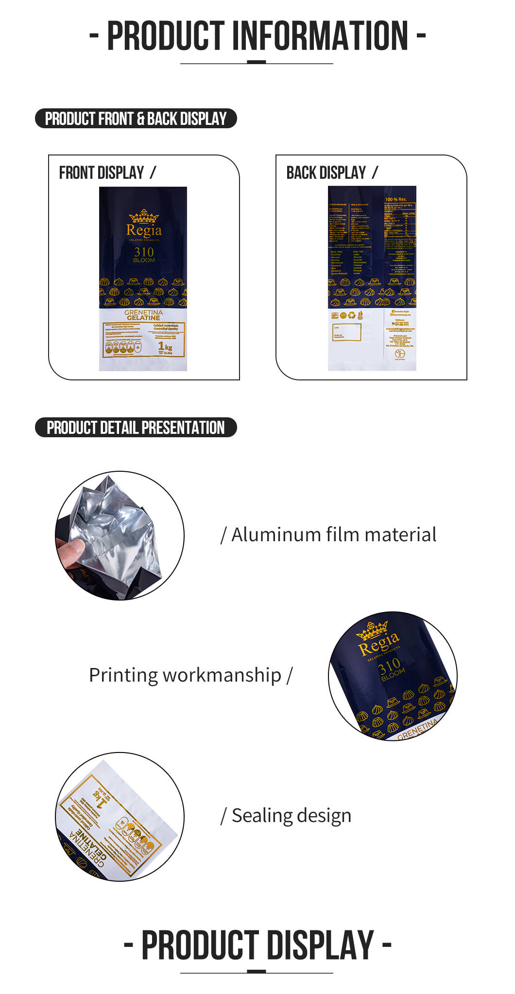 Custom Printed Dessert Packaging Bag Snack Zipper Food Packaging Pouch Chocolate Chip Cookie Packing Bag