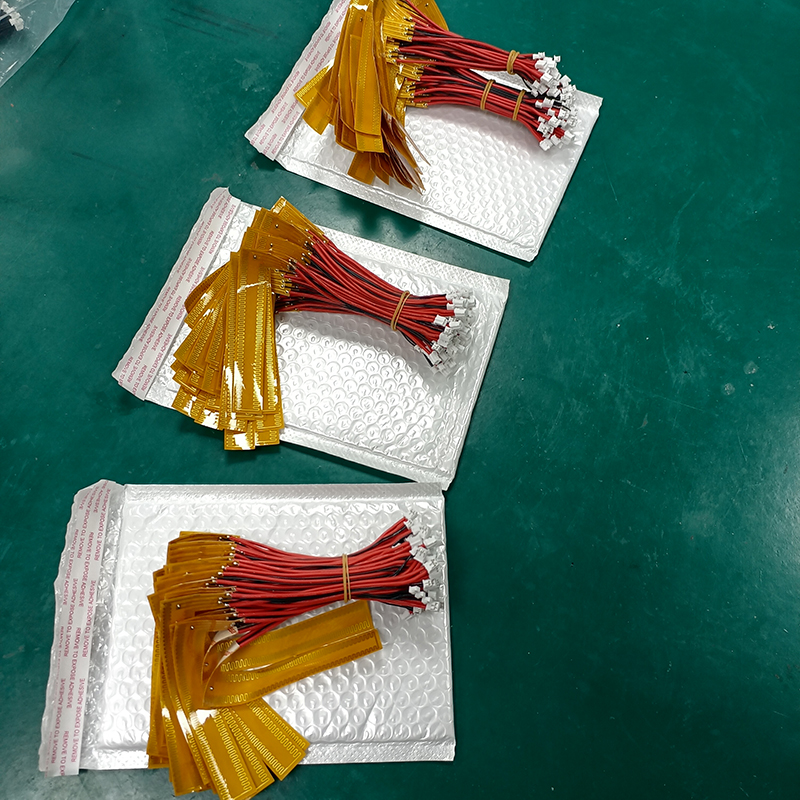 OEM Metal Polyimide Heating Element Flexible With Yellow Black Color Special Shape