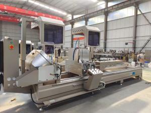 China Semi Automatic Aluminum Double Head Miter Saw With Digital Display wholesale