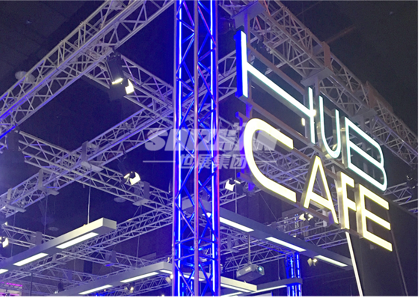 Exhibition Booth Aluminium Lighting Truss Display With Good Load Capacity Hanging Lights