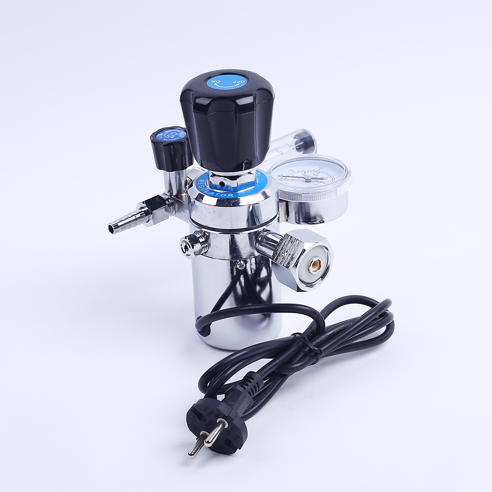 Argon Regulator With Flowmeter for TIG Welder MIG Welding CO2 Pressure Gauge CGA580
