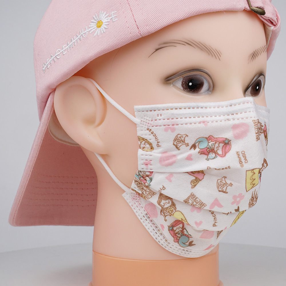 Anti Dust 17.5x9.5cm 3 Ply Non Sterile Kids Surgical Masks 25gsm