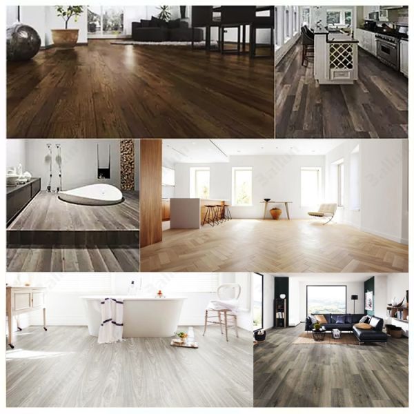 UV Coating PVC Laminate Flooring Waterproof Peel and Stick Vinyl Floor Tile for Best