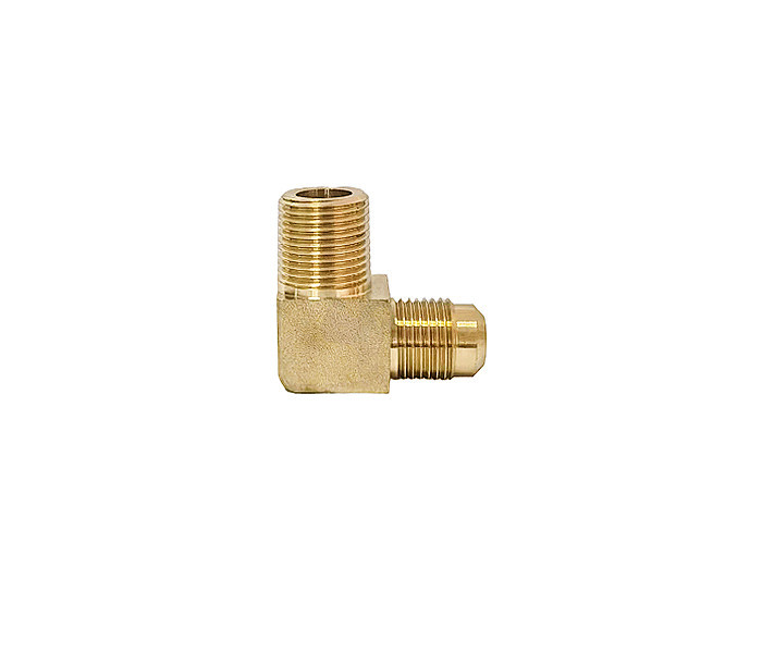 Lead Free Brass 90 Degree Elbow Male 1/4'' Flare Pipe Fittings