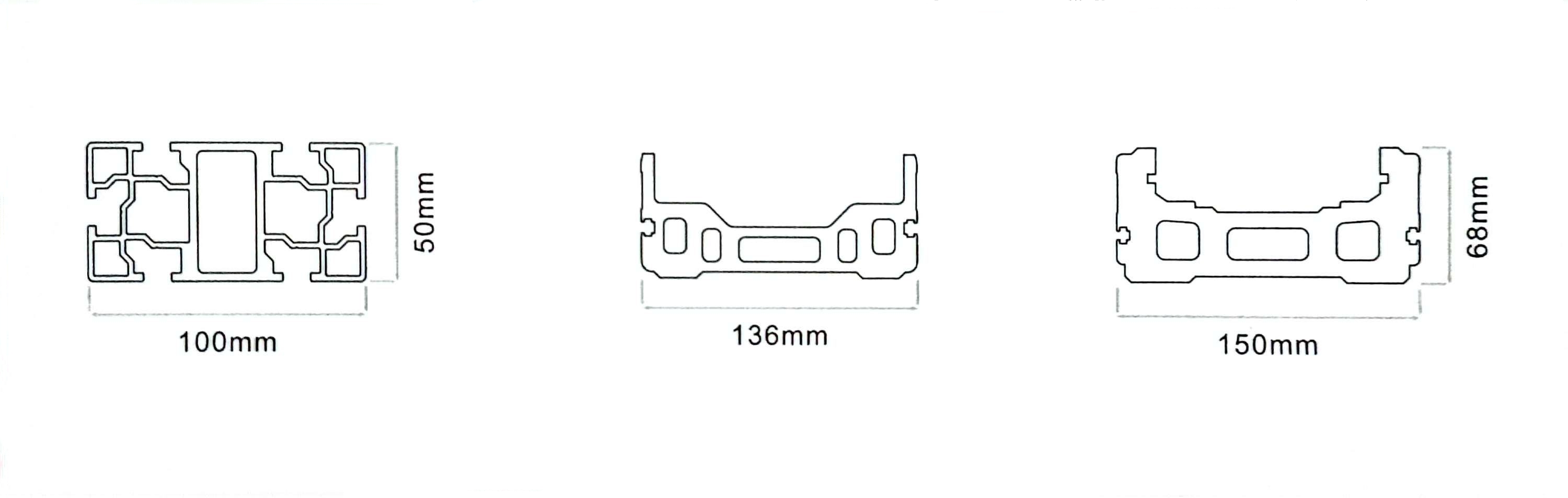 Electrophoresis Surface T3-T8 Temper Aluminum Profiles for Various Applications by NXF Industrial Automation