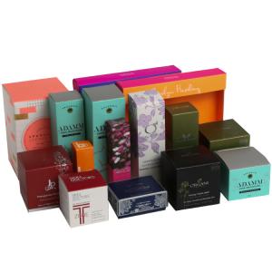 China Custom Luxury Logo Printed Paper Cosmetic Packaging Boxes wholesale